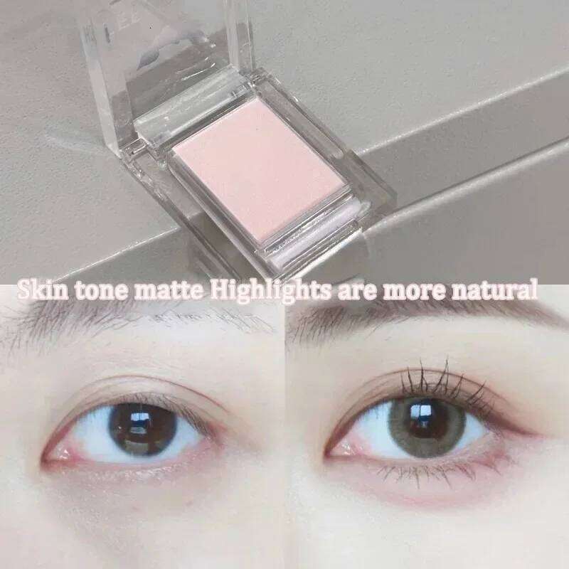 Monochrome White Highlighter Palette Low Saturation 4 Color Face Matte Highlighte Eye Nose Eyeshadow Korea Makeup Cosmetic X250715