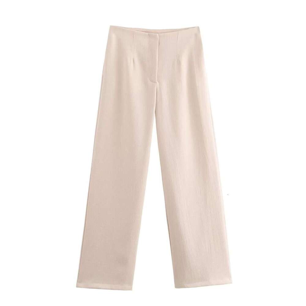 TRAFZA Women's INS Side Slit Off-Shoulder Top And Long Pants Set B5
