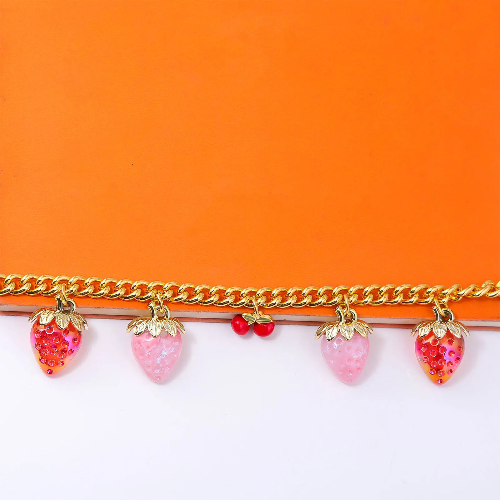 Strawberry Bag Charm Keychain: Cute Pink Fruit Pendant for Backpack, Purse, School Bag, or Gift ddmymoon