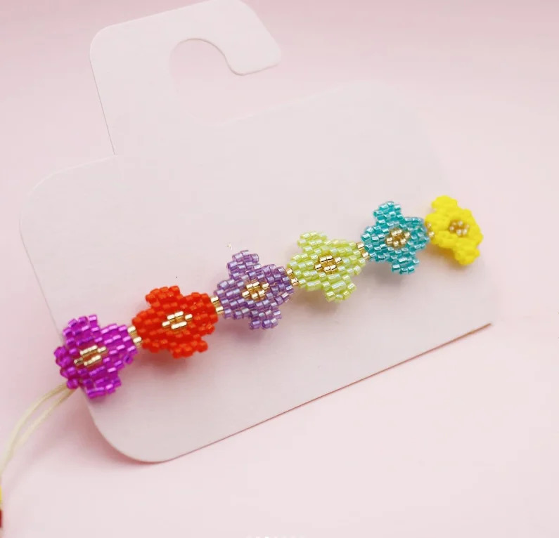Weaved Beaded Miyuki Bracelet Handmade Friendship Seed Bead Bracelet flower Loom Bead Bracelet 250712