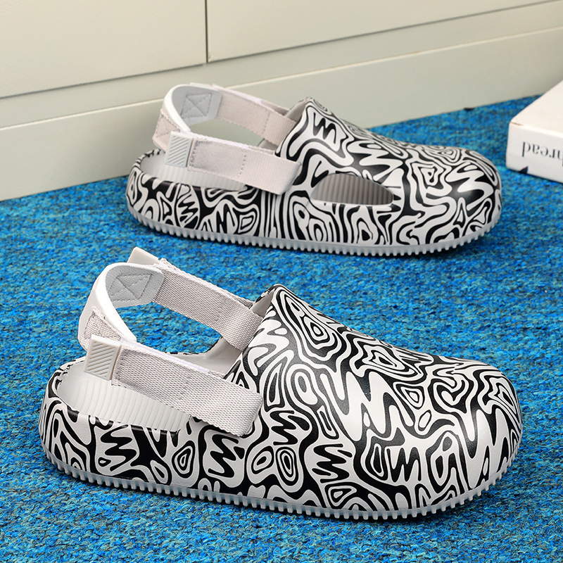 2025 Summer Style Closed-toe Sandals Famous Designer Clogs Cross-border Camouflage Designer EVA Cushioned Outdoor Thick-soled Closed-toe Couple Style 