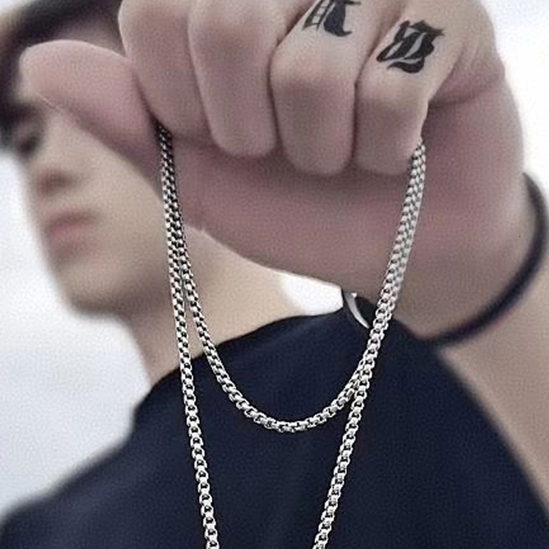 Luxury Jewelry Designer Jewelry Titanium Steel Chain Necklace Accessories Men's Trendy Stainless Steel Non-fading Necklace American Style Men