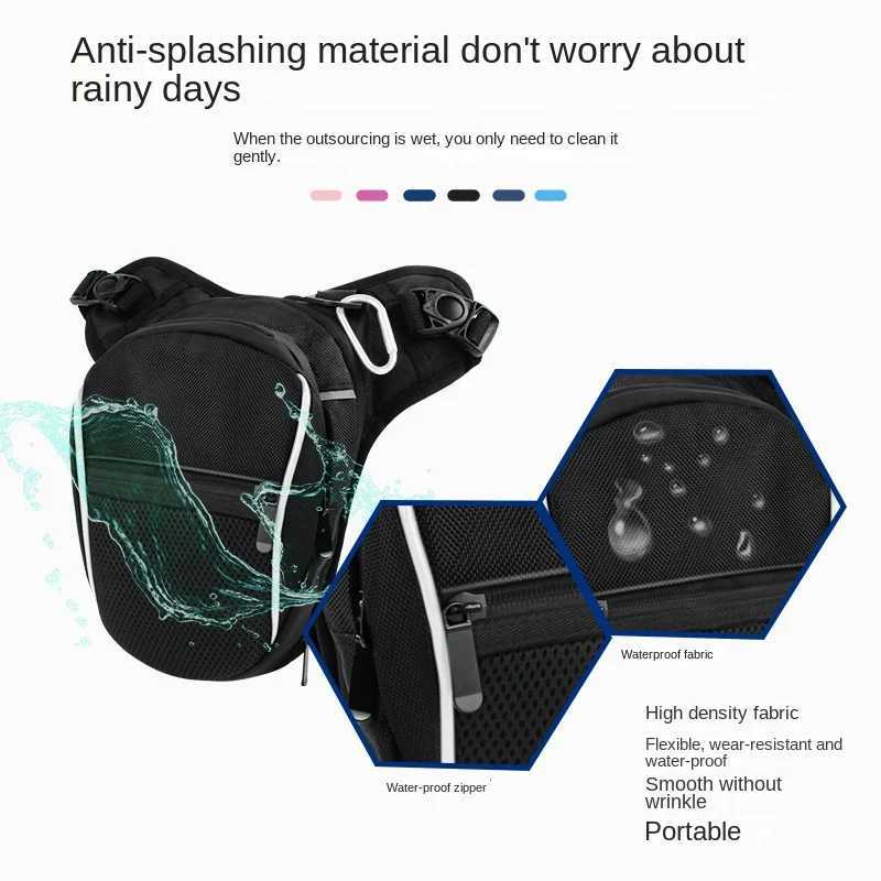 motorcycle waist bag with reflective belt side bag knight bag travel bag outdoors bag