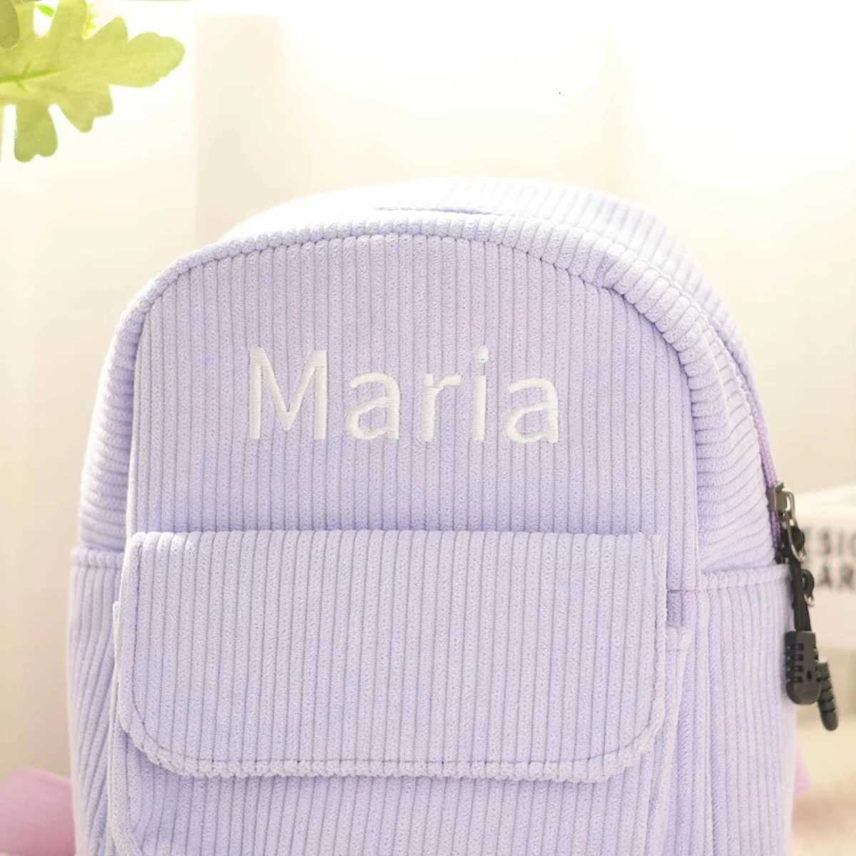 Personalized Custom Name Embroidered Letter Nursery Baby Little Backpack School Children Bag Gifts Boys Girls Go Out Wrap X2507151