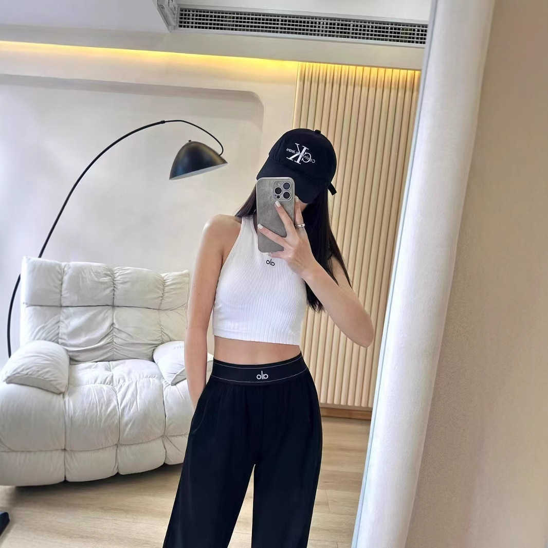 Embroidered casual suit pants for spring and summer 2025 loose hanging casual pants for women versatile and slimming straight leg suit L250714