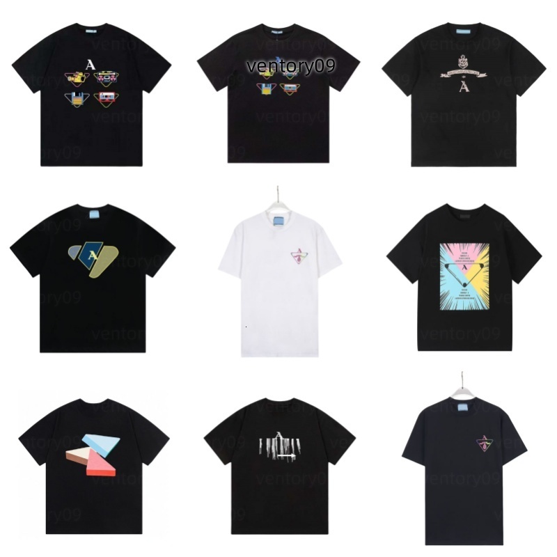 Summer fashion casual men's and women's new T-shirt brand designer luxury cotton fashion short-sleeved round neck new men's T-shirt 08