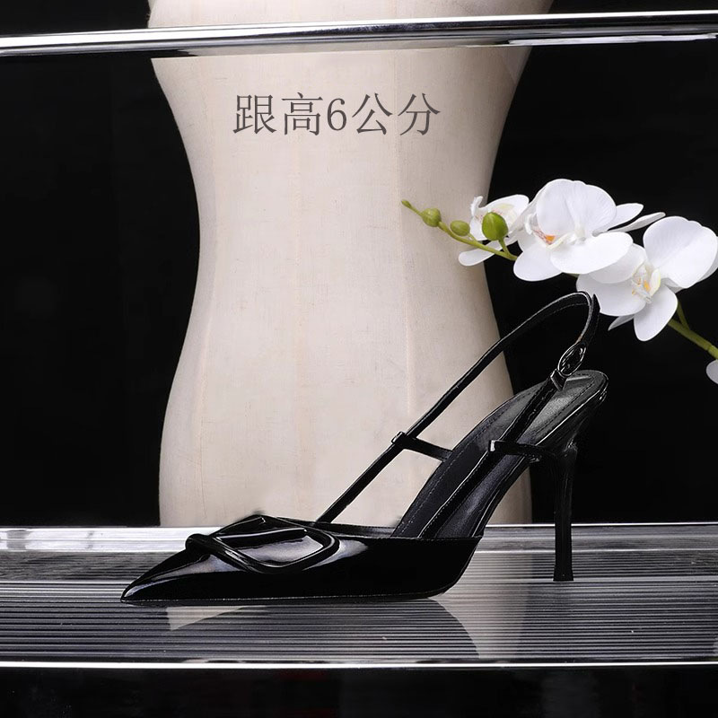 High heels for women, French style spring and summer, shallow mouth wedding shoes fashion 2025 nude color small fragrance style versatile slim heel po
