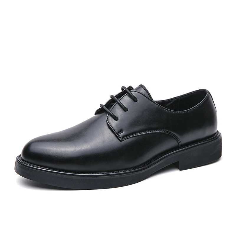Lace-up Office Social Shoes Male Party Wedding Shoes Luxury Derby Dress Leather Men Shoes Men Spring/Autumn Formal Shoes For Men Y250715