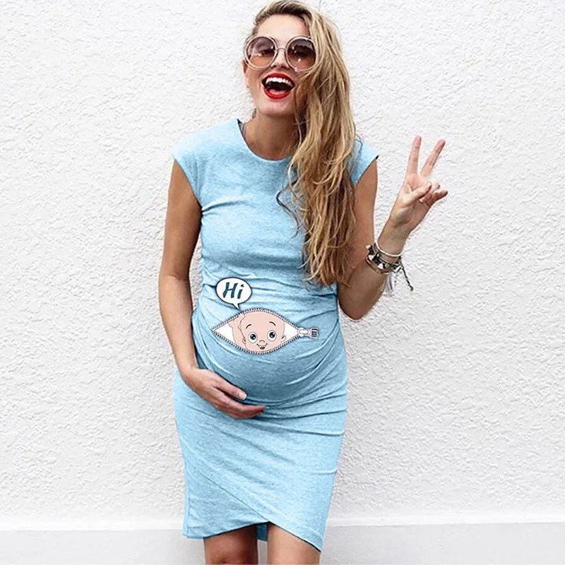 Cute Maternity Dress Loose Casual Dress Women Maternity Clothes Plus Size Pregnant Woman Maternity Dress 250715