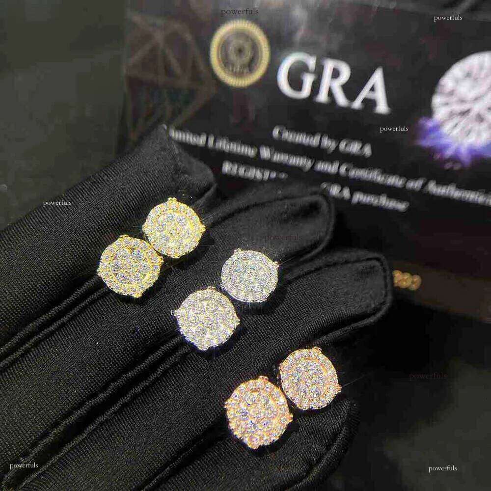 Designer Jewelry Wholesale Price Popular Hot Sale Iced Out Sterling Sier Jewellery Moissanite Vvs Screw Back Stud Earrings Category Gift