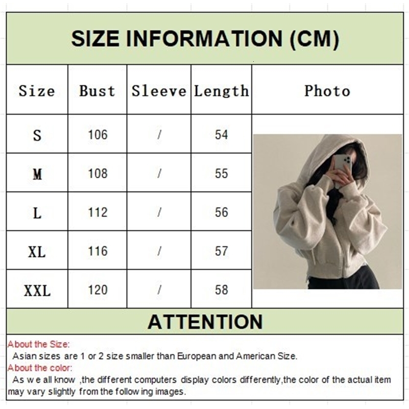 Autumn Winter Hooded Hoodie Casual Streetwear Zip Up Sweatshirts Long Sleeve Jackets Harajuku Y2K Crop Tops Hood Shirt 250714