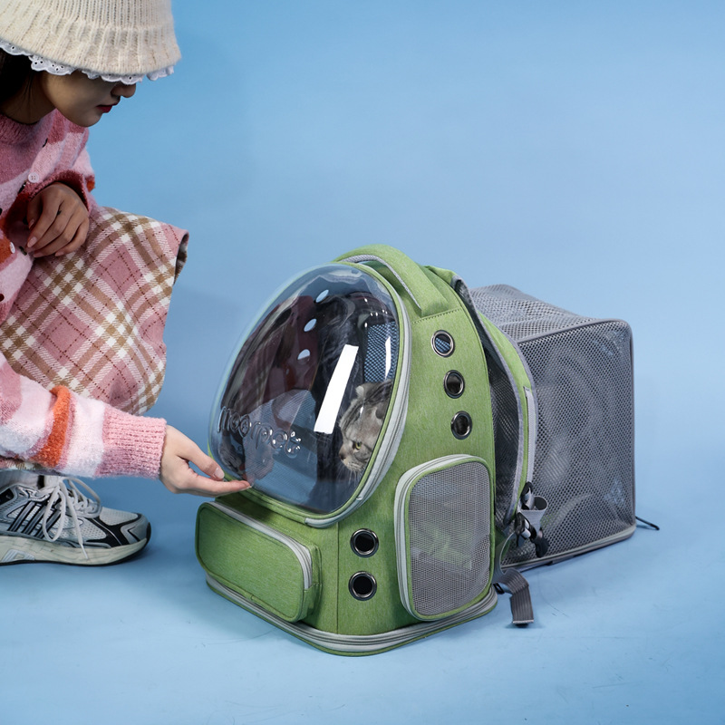 Beni Pet All Season Cat Dog Travel Backpack Durable Breathable Material & Expanding Design for Comfortable Carry-On