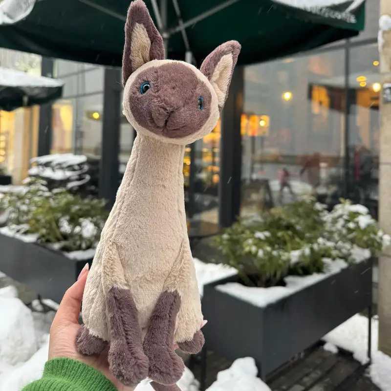 With tags Spot Siamese Cat Cute Plush Toy Baby Company Soothing Doll Give Friend Birthday Holiday Gift Stuffed Animal XJ250715