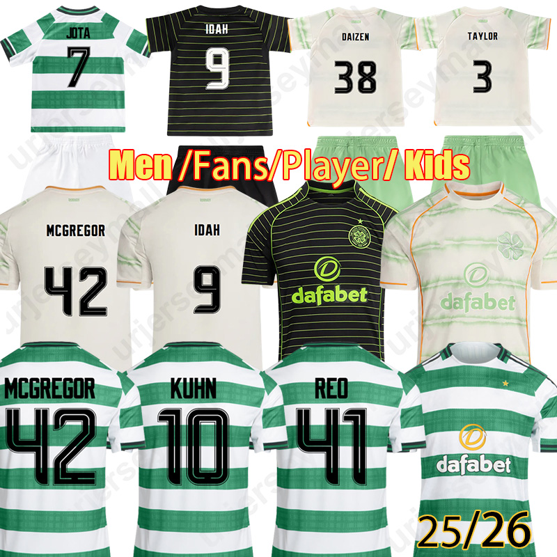 3XL 4XL 25 26 Celticfc Soccer Jerseys Special JOHNSTON KUHN YANG MCCOWAN MCGREGOR FORREST 2025 2026 P BERNARDO CELTICFC IDAH ENGELS DAIZEN football shirt Men kit