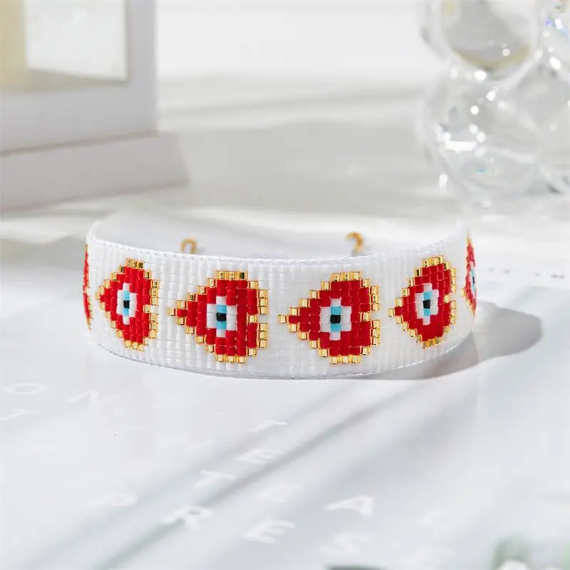 Boho Multicolor Miyuki Beads Heart Bracelet for Women Yoga Jewelry Bangle Charm Handmade Woven Rope Wristband waterproof Gift 250712