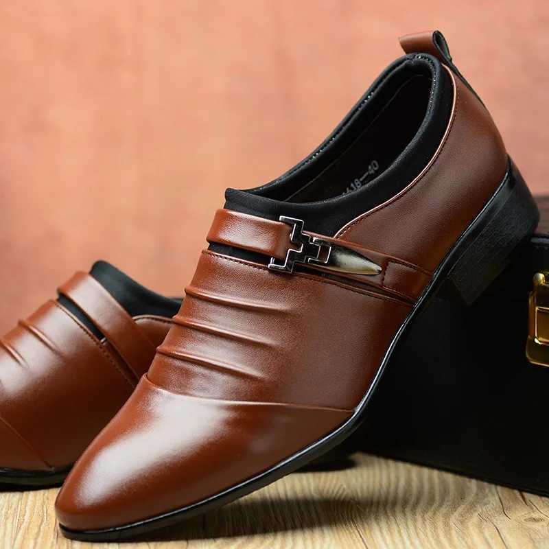 New mens business breathable leather white shoes dress shoes for men luxury shoes men designers wedding shoes for men Y250715