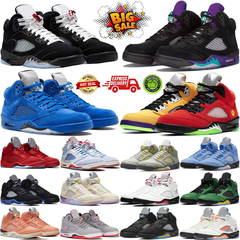 Designer 5S 6S Men Basketball Shoes Plaid Georgetown Navy Aqua UNC Burgundy Dawn Concord Racer Blue Raging Bull Fire Red Suede Outdoor Trainer Sneaker 40-47