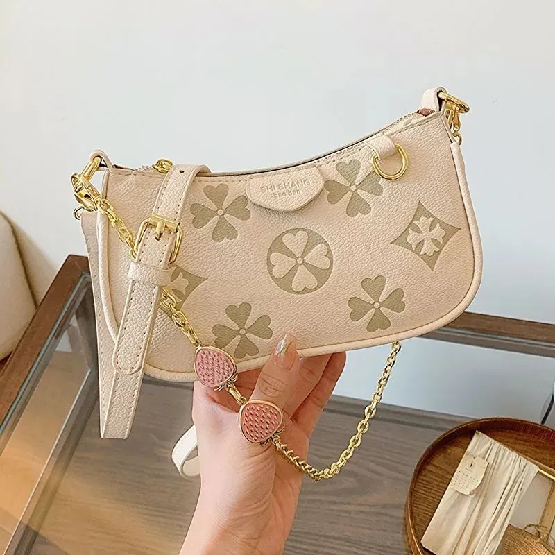 Designer Shoulder Luxury Bag Wallet Fashion Multicolor Chain Leather Handbag New Casual Letter Daily Flap High Quality Womens Purse
