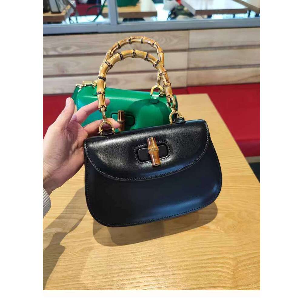 Bamboo Knot Saddle Niche Small Women's 2024 New Trendy Fashion Handbag Shoulder Crossbody Bag