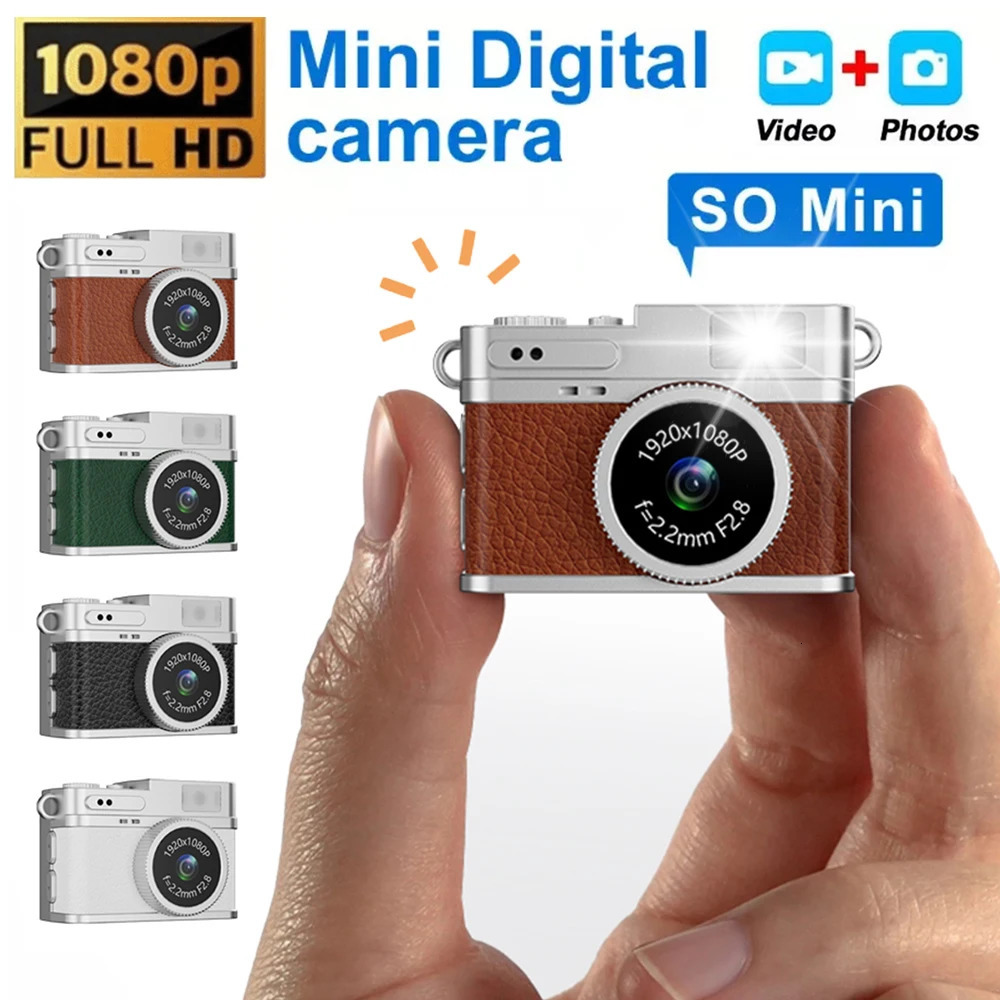 Digital Camera 1080P Retro CCD Mini Cam with Screen Indoor Outdoor Sports Portable Vintage Very Small Camcorder Video Recorder 250715