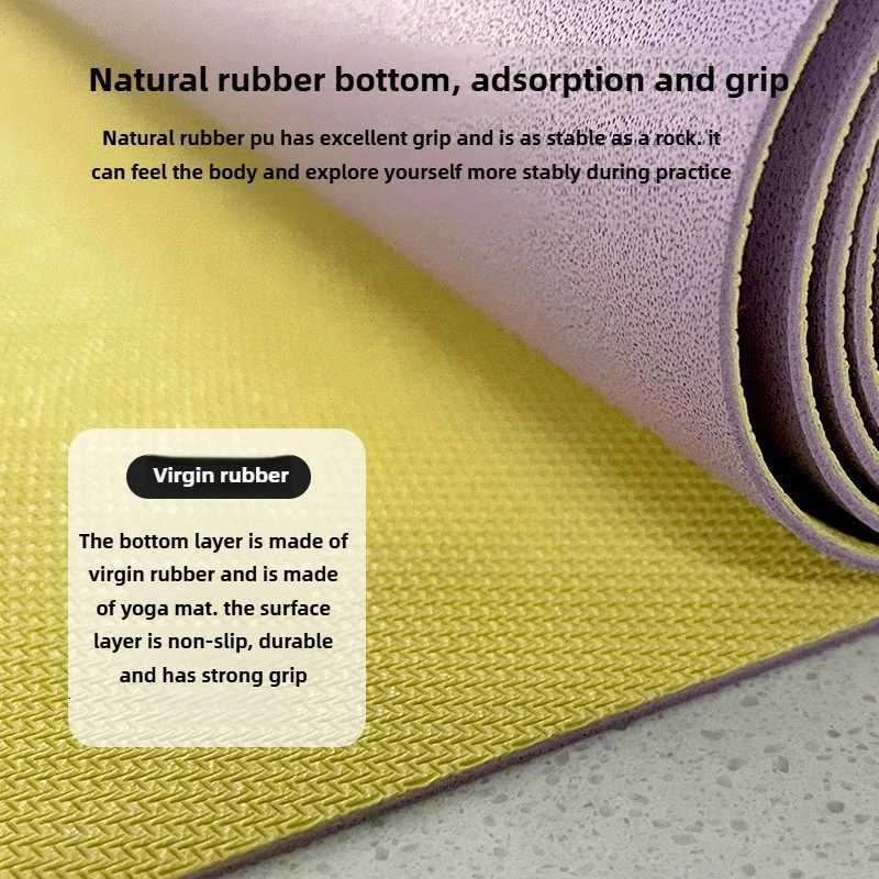 1.5mm Ultra-thin Pu Natural Rubber Yoga Mat Portable Foldable Professional Non-slip Workout Gymnastics Exercise Gym XJ250714