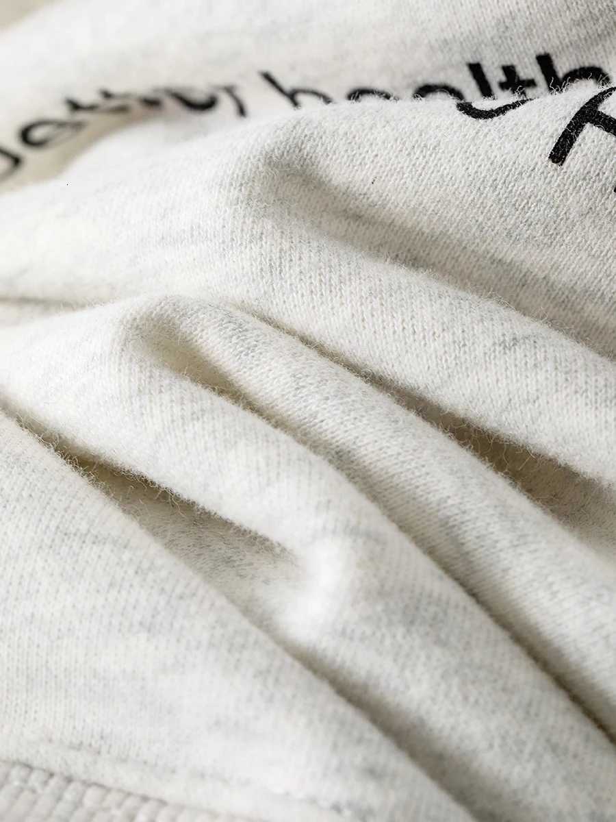 Letter Printed Sport Sweatshirts For Women Loose Casual Long Sleeve Hooded Sweatshirt 2024 New Streetwear Fashion Pullover Tops X2507151