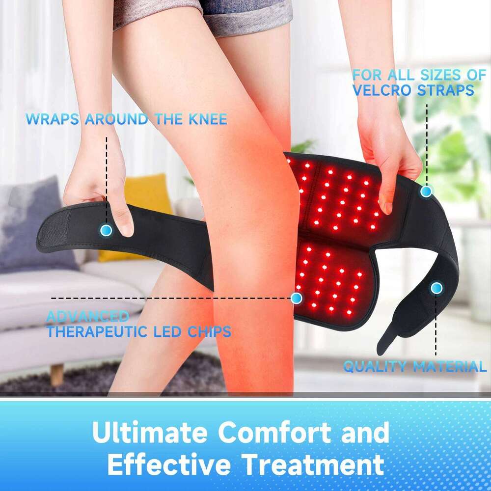 Red Light Therapy Electric Heating Pad Massage Leg Blood Circulation Joint Warming Elbow Support Knee Pain Relief