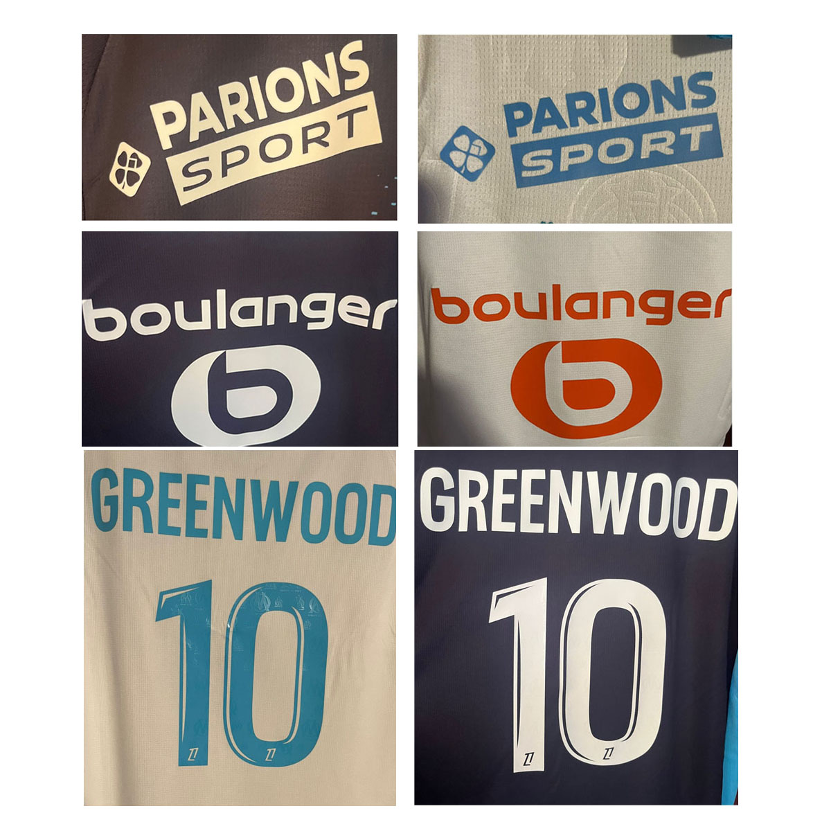 2526 Ligue 1 Nameset Greenwood Gouiri Rabiot Medina Printing and All Sponsor Soccer Patch Badge