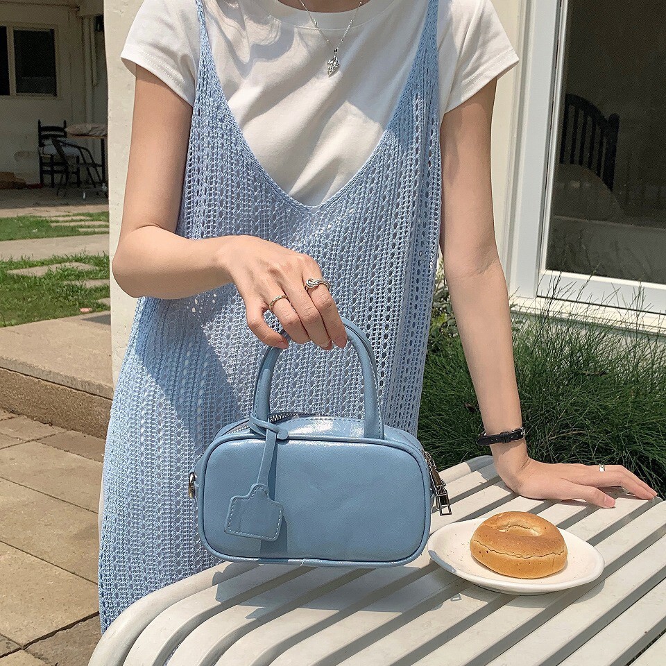 Women s handbag Korean candy colored handheld small square bag designer leisure bag women s new single shoulder crossbody bag