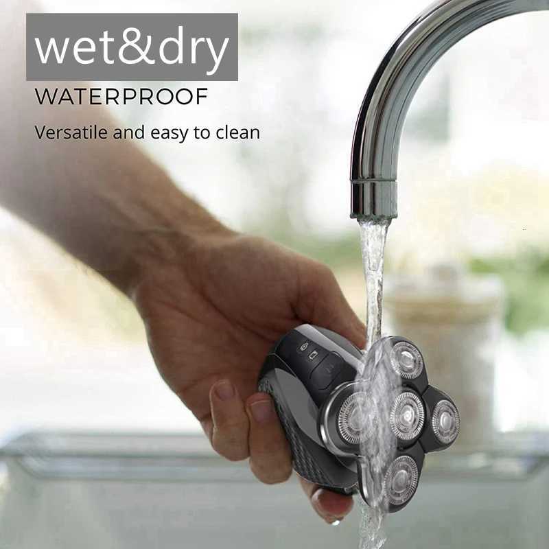 Pro Electric Shaver For Men Wet Dry Head Electric Razor Beard Hair Trimmer Rechargeable Bald Shaving Machine Grooming Kit 250715 250715