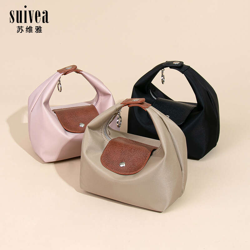 High-Quality Nylon Cloth Lunch Box Commuting Handheld Bento Single Shoulder Crossbody Dumpling Underarm Bag