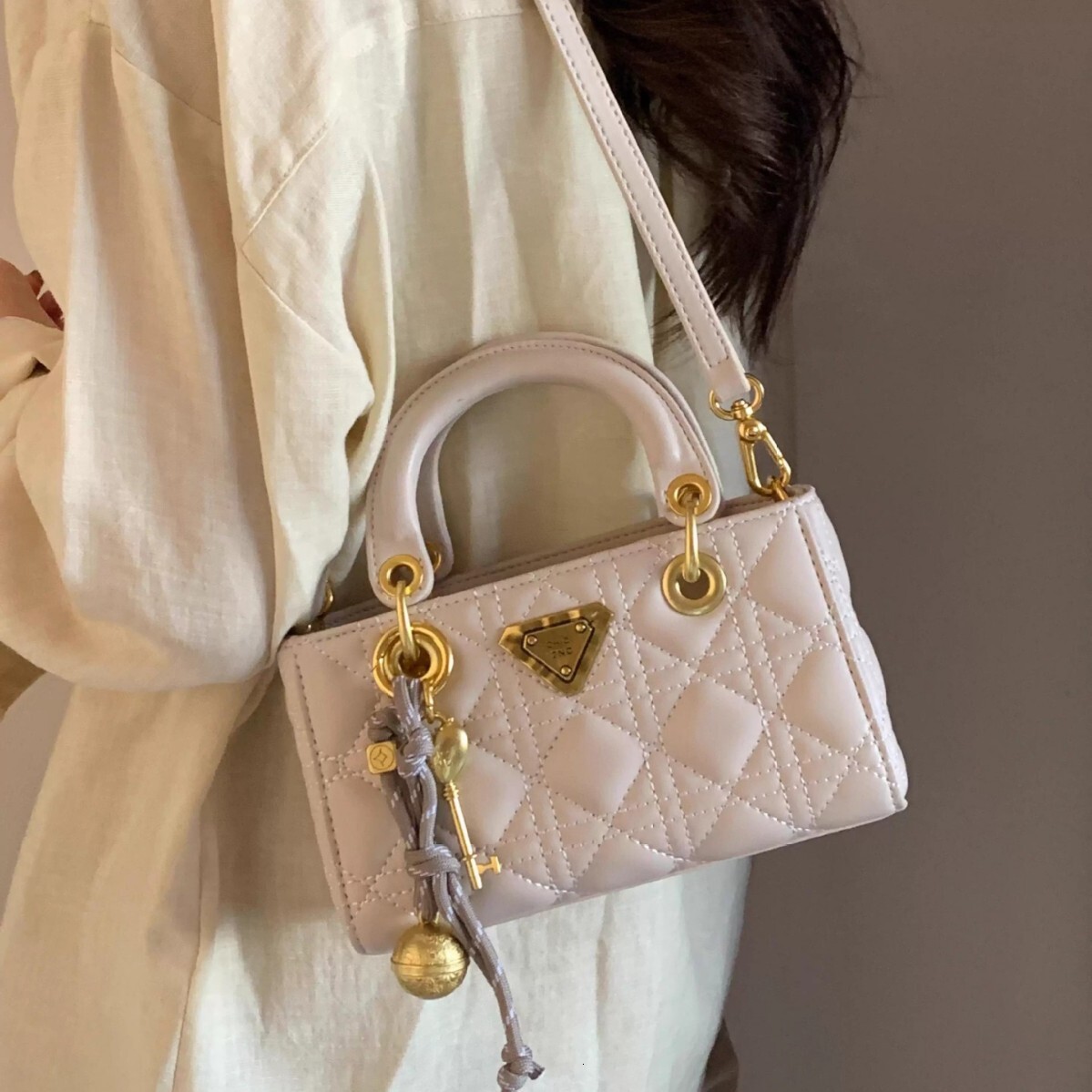 Designer Nanfeng Chio2nd Gu Lan Flower Box Tote Niche High-end Handbag Shoulder Crossbody Light Luxury Women's Bag