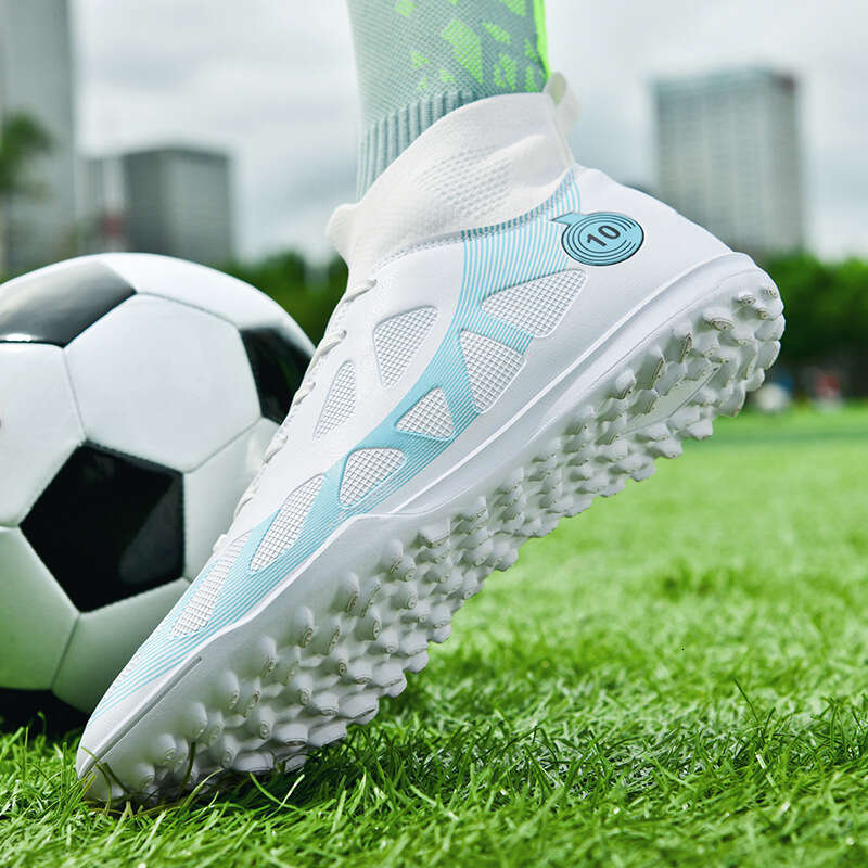 High-top Men with Long Studs Broken Studs, Suitable for Students and Children, Professional Training Shoes, Large Size Soccer Shoes