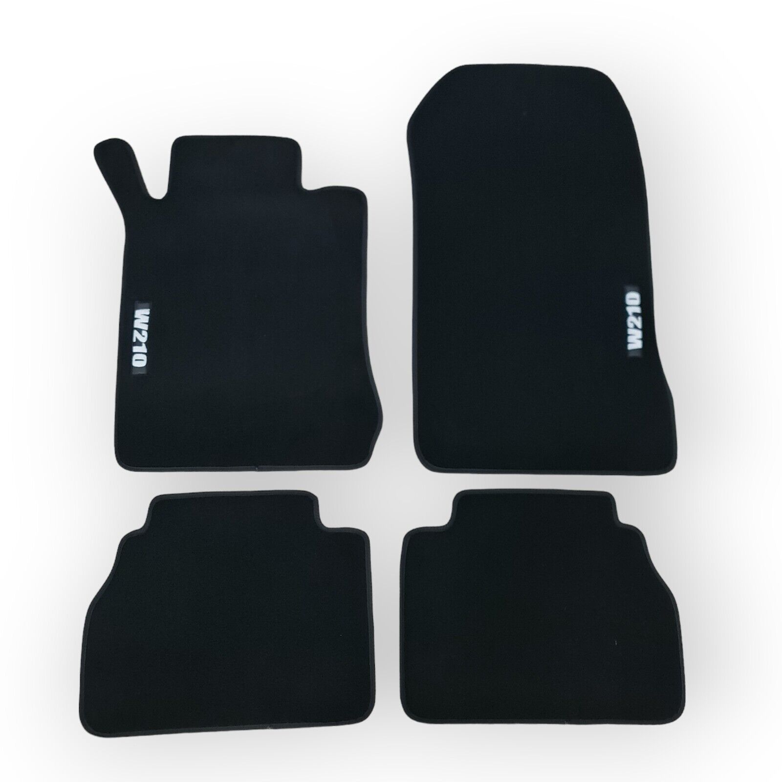 Car Floor Mats Velour For Mercedes E-Class W210 Waterproof Black Carpet Liners