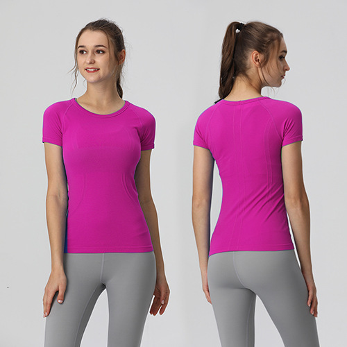 EBB TO STREET New Yoga Wear Top Sexy Quick-Dry Women's Sports Short Sleeve T-Shirt