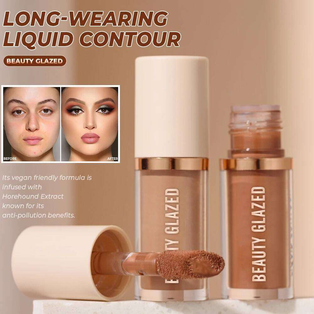 2025 Beauty Glazed 2 Color Liquid Contouring To Enhance The Facial Contour,Waterproof ,Matte,V-face Shaping Contour Face Makeup X2507