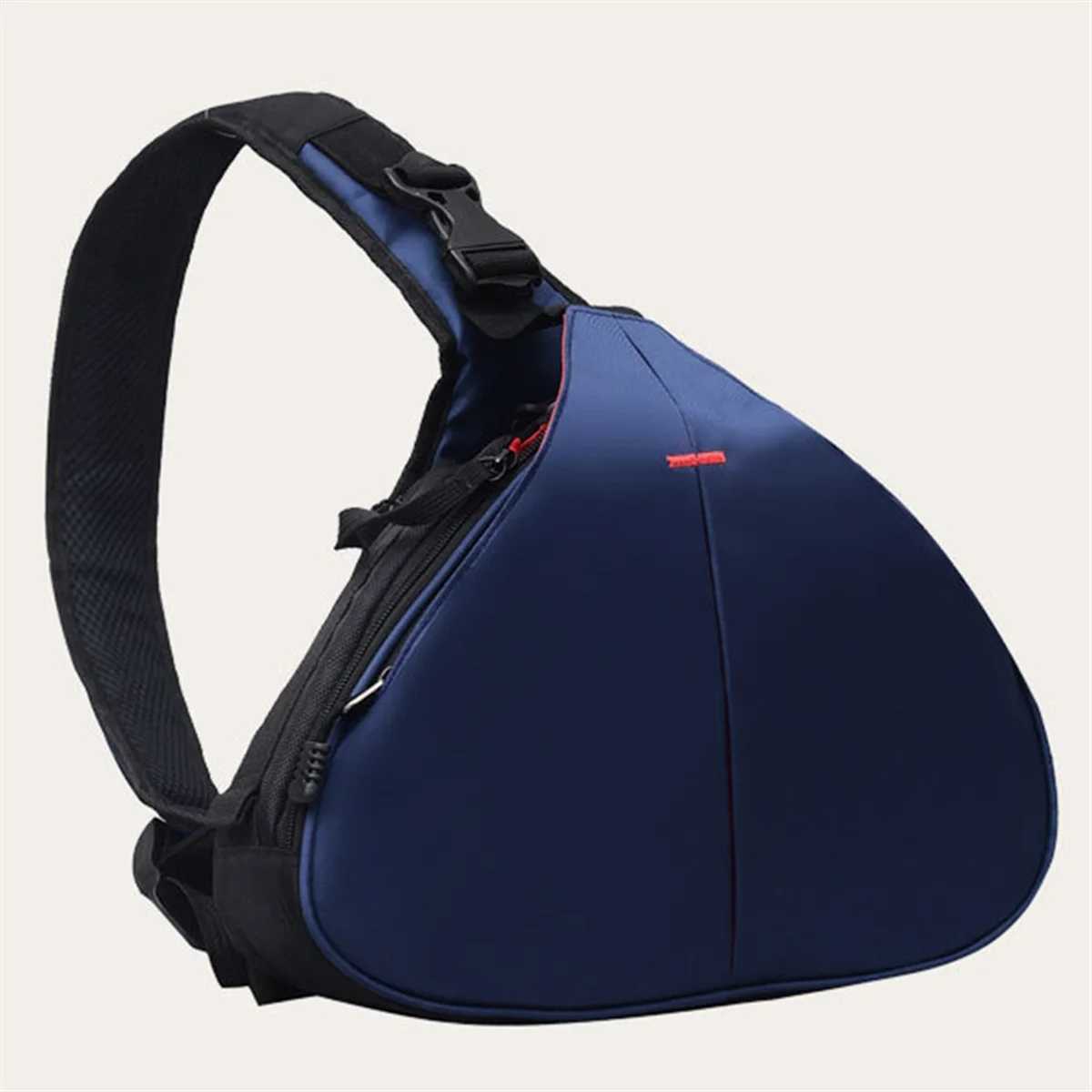 DSLR Shoulder Camera Bag Waterproof Travel Small Photography Bags Triangle Sling Bag for Digital Camera Black XY