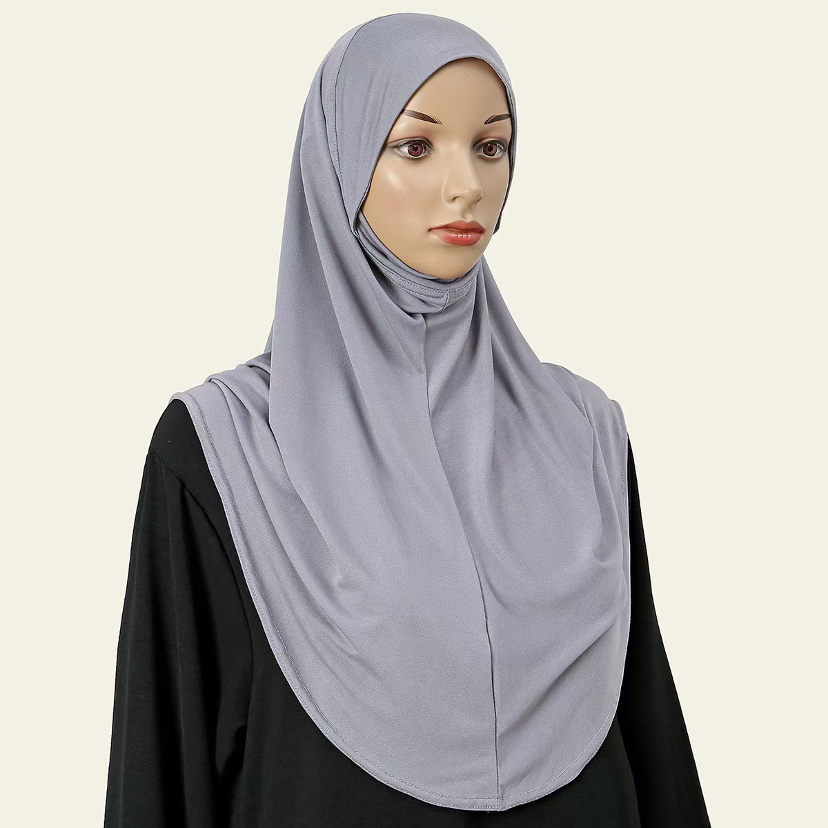 T1215 Middle Eastern long scarf for women, ethnic convenient scarf cap, Malaysian head cover scarf
