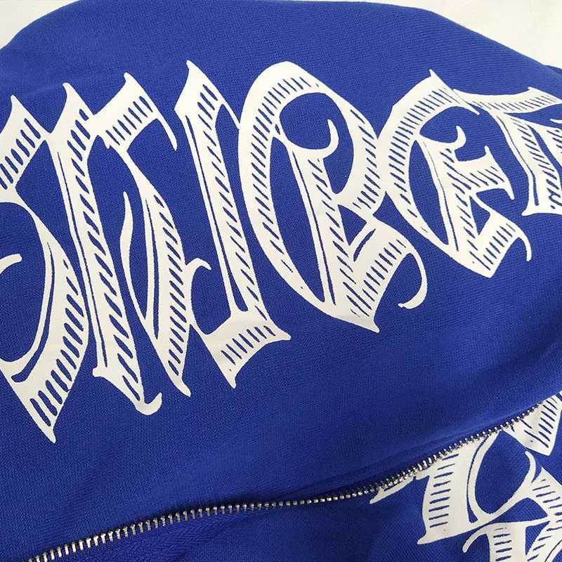 2K Hip Hop Letter Printed Zip Up Hoodie Women Cardigan Blue Sweatshirts Gothic Punk Clothing New Fashion Streetwear 90s Jackets X2507151