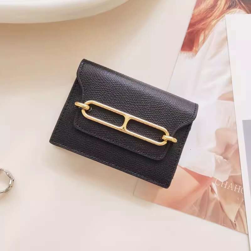 2025 New High-end Genuine Leather Women's Card Fashion Pig Nose ID Holder Multi-card Slot Large Capacity Anti-degaussing