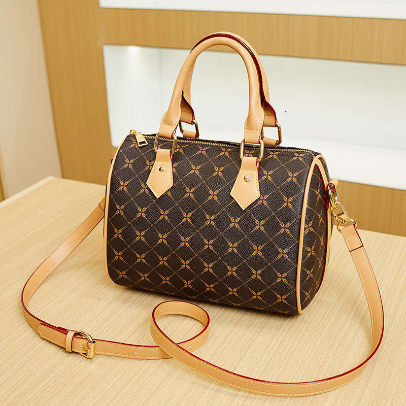 Shoulder Women's Fashion Casual Small Simple Printed Boston Pillow Handheld Crossbody Bag