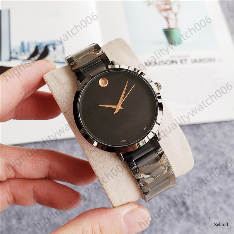 MOVVADO Watch Women men watch Luxury Gold Watch 3-Niddles Designer Wristwatches Swiss Quartz Movement Sappire Stainless Steel Leather Band Movadowatch 306