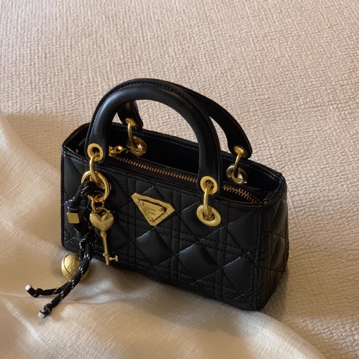 Designer Nanfeng Chio2nd Gu Lan Flower Box Tote Niche High-end Handbag Shoulder Crossbody Light Luxury Women's Bag