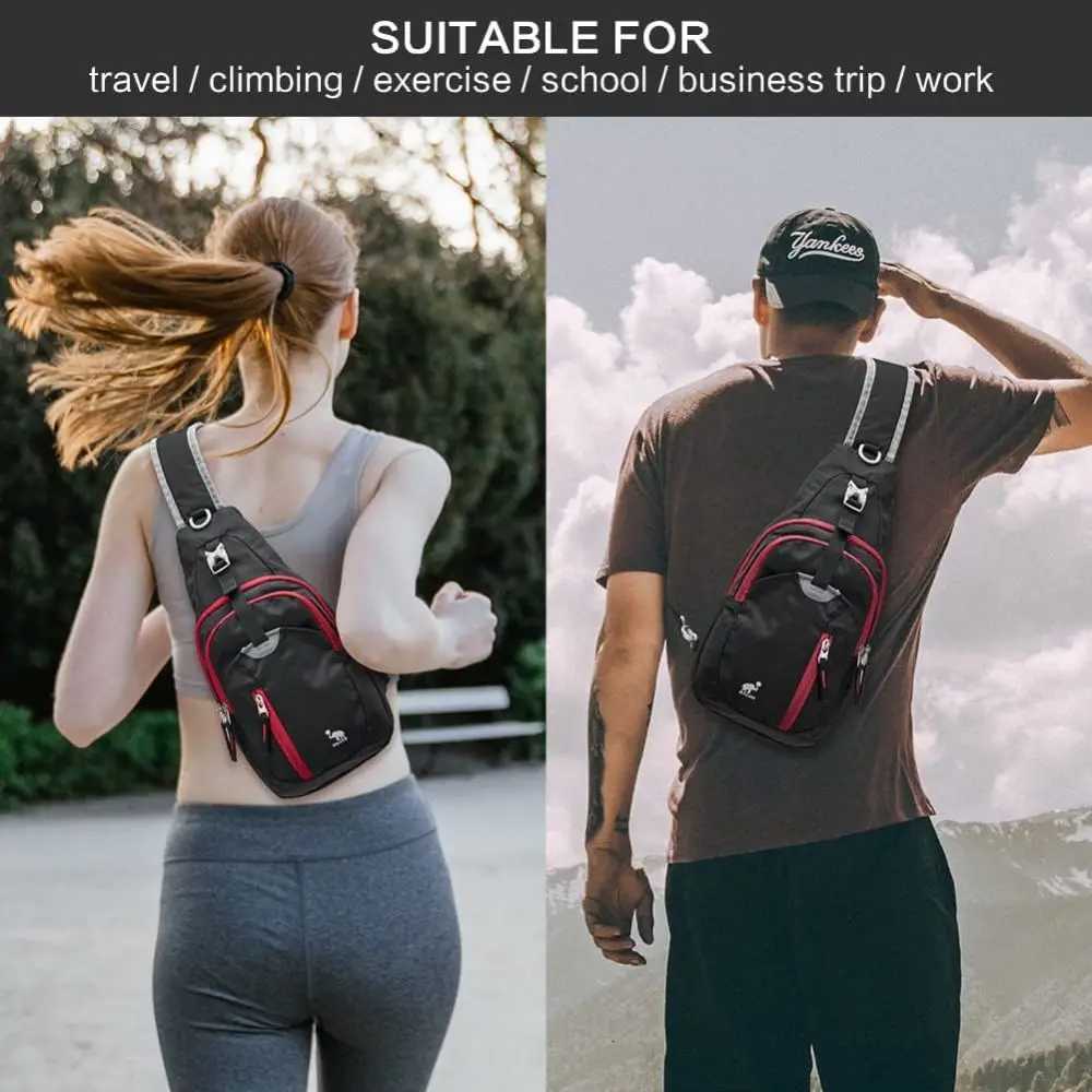 OIWAS Casual Crossbody Bag Sling Shoulder Mens Bag One Strap Lightweight Male Bags Pouch DayPack for Men Travel Sport