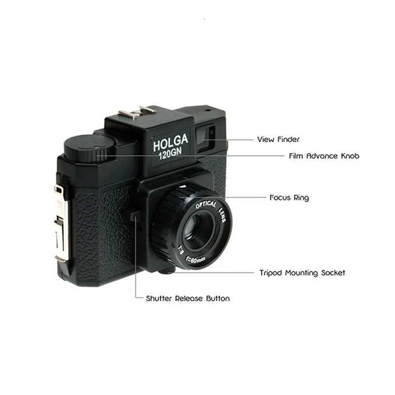 New Hoa 120N Retro Point And Shoot Film Camera Lomo Manual Prime Film Camera Lomography Lomo For Fujifilm black XJ250715