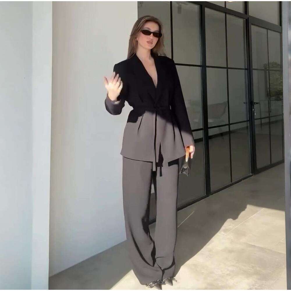 Elegant Casual Style Solid Color Long Sleeve Blazer Women's Spring New Suit B5