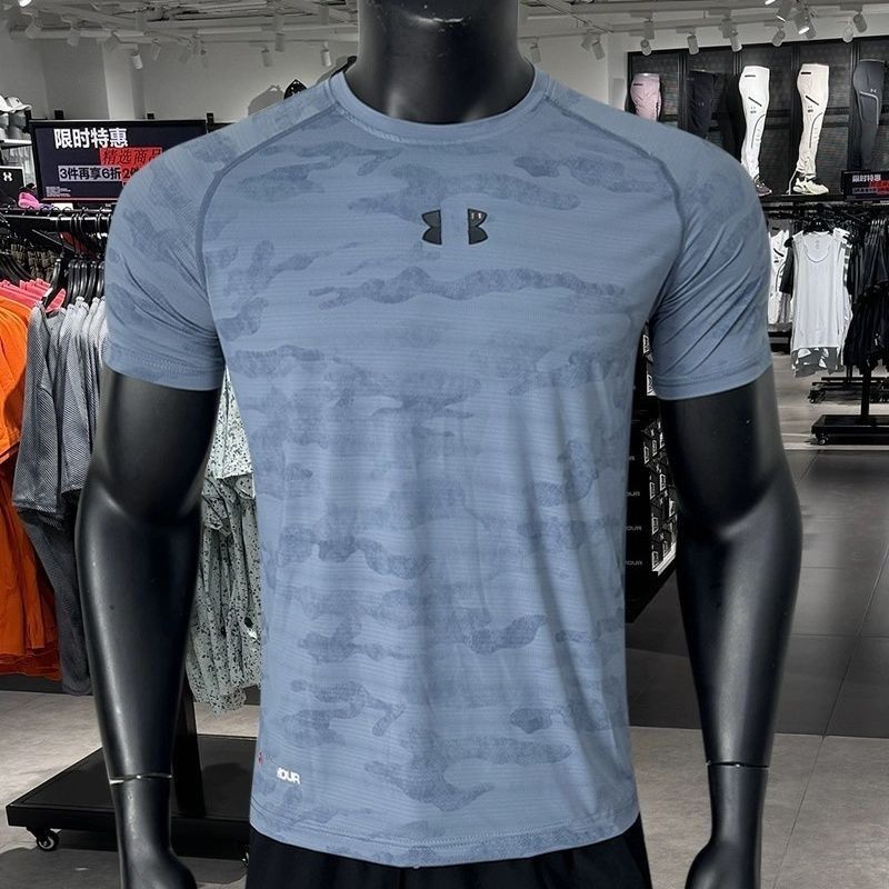 Fashion Mens Designer Quick Drying T-shirt Sports Training Set Short Sleeve Track Field Reflective Running Basketball Sportswear gym shorts