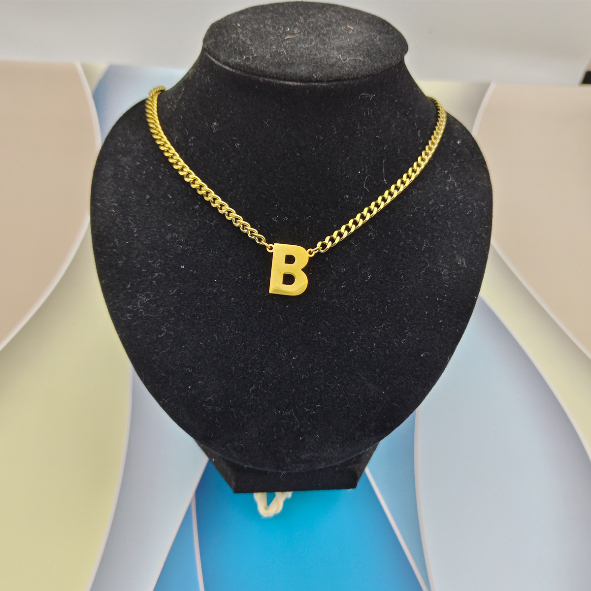Luxury Jewelry Designer Jewelry Hip Hop Stainless Steel Chain 26 Letter Necklace 18K Gold Capital Letter Pendant Jewelry