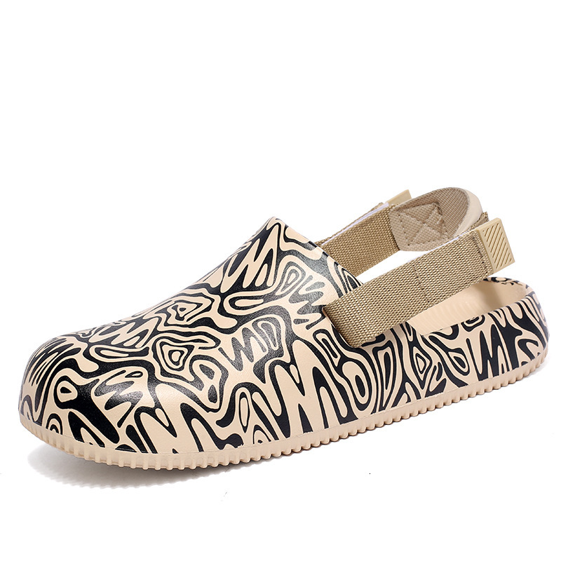 2025 Summer Style Closed-toe Sandals Famous Designer Clogs Cross-border Camouflage Designer EVA Cushioned Outdoor Thick-soled Closed-toe Couple Style 
