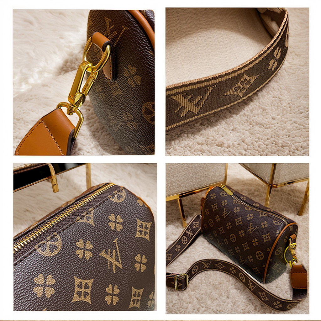 Women's Cylinder Handbag Designer Bag High Quality Tote Bags Purses Designer Handbag Women Bags Travel Beach Bag Luxury bags Quality Lychee Leath